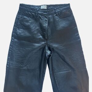 Aritiza melina leather pants black